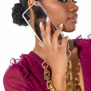 GOLD MIRROR XS MAX CHAIN IPHONE CASE iPhone XS Max.